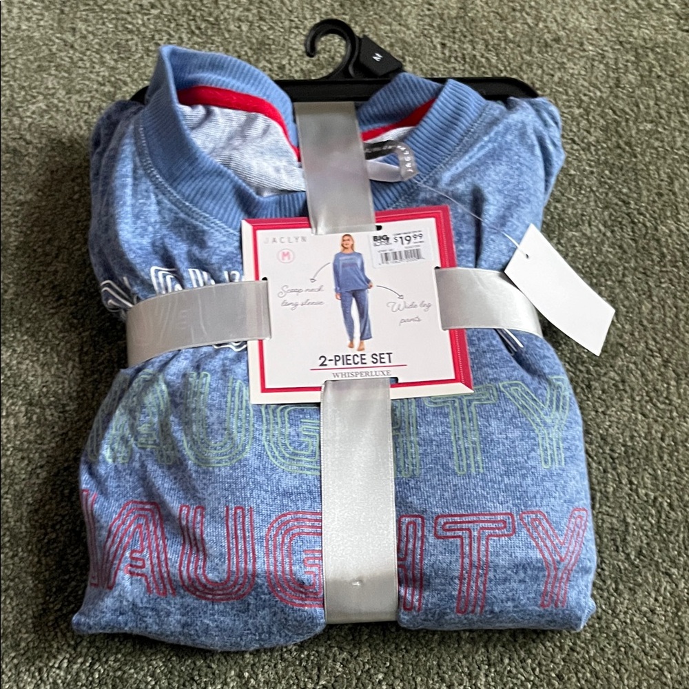 Blue Naughty Pajama Set